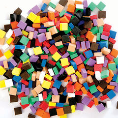 Craft Foam Mosaic Pieces Asorted 500pk  hi-res