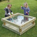 Outdoor Wooden Toddler Table with Acrylic Marking Surface  hi\-res