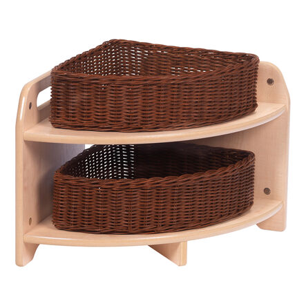 Low corner unit With 2 Wicker Baskets  hi\-res