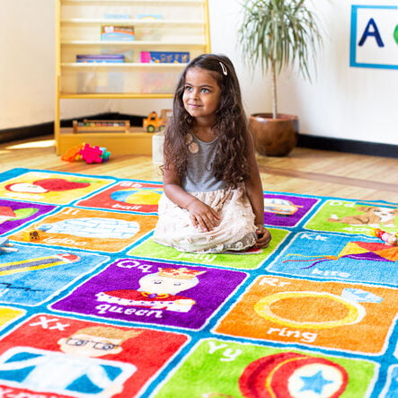 Large Blue Alphabet Carpet  hi\-res