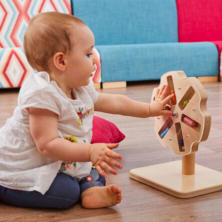 Wooden Rotating Jingle Bell Wheel  hi\-res