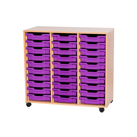Mobile Triple Tray Storage Unit 30 Trays  hi\-res