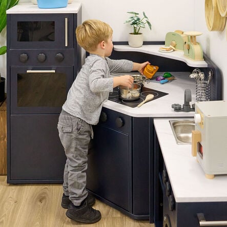 Modern Living Corner Packaway Kitchen Navy  hi\-res