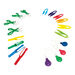 Squeeze and Tweeze Fine Motor Tool Set 16pk  hi\-res