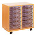 Crystal Clear Mobile Tray Unit with 32 Shallow Trays  hi\-res