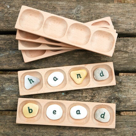 Four Pebble Word Building Tray Set 6pk  hi\-res
