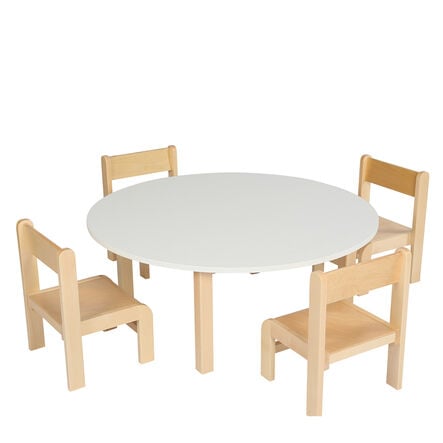 Essentials Table Circular White Top 400mm  hi\-res