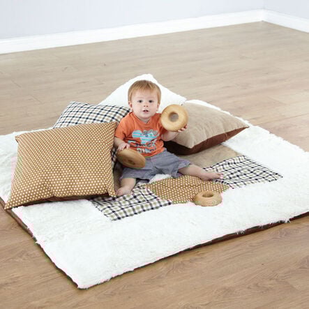 TTS Neutral Textured Baby Mat and Cushions  hi\-res