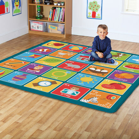 Large Blue Alphabet Carpet W2m  hi\-res
