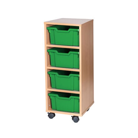 Mobile Single Tray Storage Unit 4 Deep  hi\-res