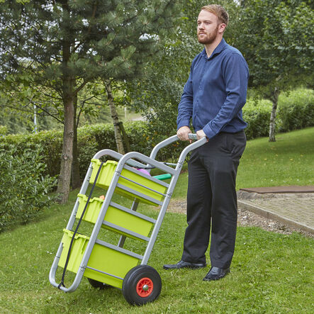 Gratnells Rover Trolley 3 x Extra Deep Trays Lime  hi\-res