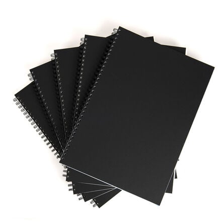 Pisces Hardback Spiral Sketchbook Portrait 170gsm 80pg  hi\-res