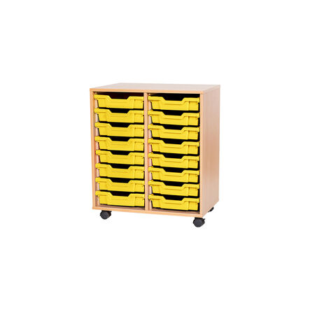 Mobile Double Tray Storage Unit 16 Trays  hi\-res
