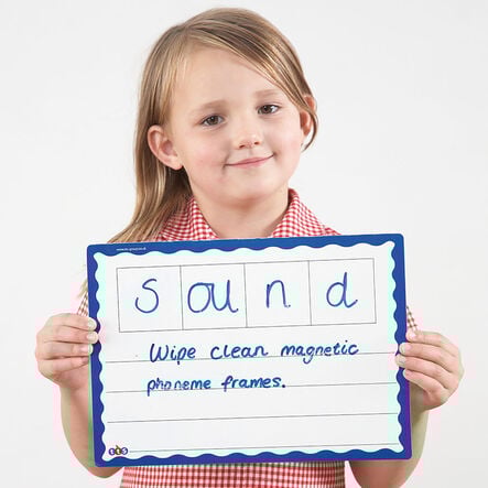 A4 Magnetic Boards 2\/3 Phoneme Frames 30pk  hi\-res