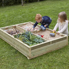 Small World Wooden Sandbox H320 x W1550 x D1500mm  Small World Wooden Sandbox H320 x W1550 x D1500mm  hi-res