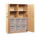 Cupboard with 24 Shallow Trays Clear Trays  hi\-res