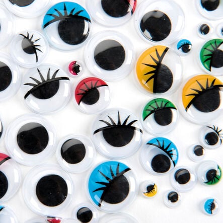 Wiggle Stick On Eyes Assorted 1000pk  hi\-res
