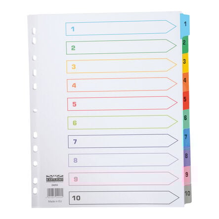 EASTLIGHT Extra Wide A4 Numerical Index Dividers  hi\-res