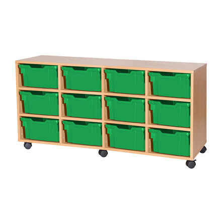 Mobile Quad Tray Storage Unit 12 Deep  hi\-res