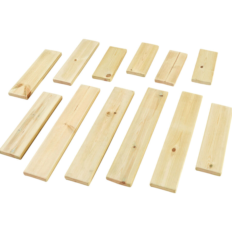 TTS Mini Wooden Plank Collection 12pk | Loose Parts | TTS