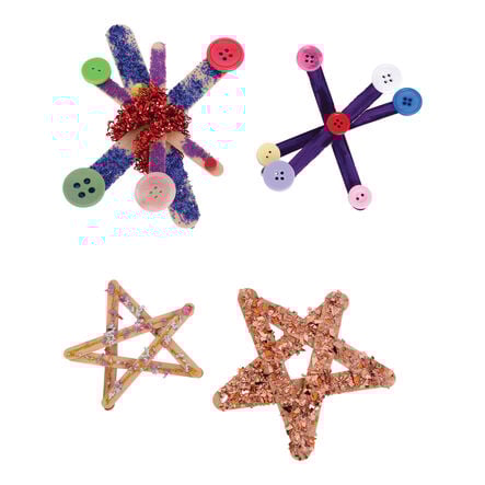 Wooden Craft Sticks 1000pk Multicoloured  hi\-res