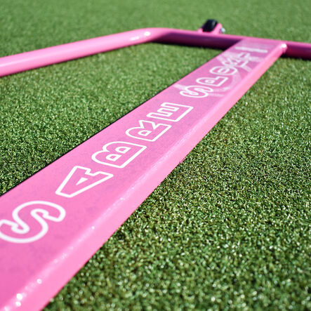 Freestanding Wheelaway Netball Posts 10mm Ring Pink Pair Pink hi\-res