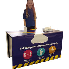 Sanitation Station Wipe Clean Table Cover  hi-res