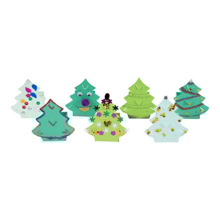 Pre\-cut Christmas Tree Card Gift Boxes 30pk  hi\-res