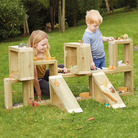 TTS Build a Wooden Location Outdoor Construction Blocks 9pk  hi\-res