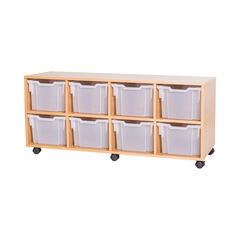 Mobile Quad Tray Unit 8 Extra Deep  Mobile Quad Tray Unit 8 Extra Deep  hi-res