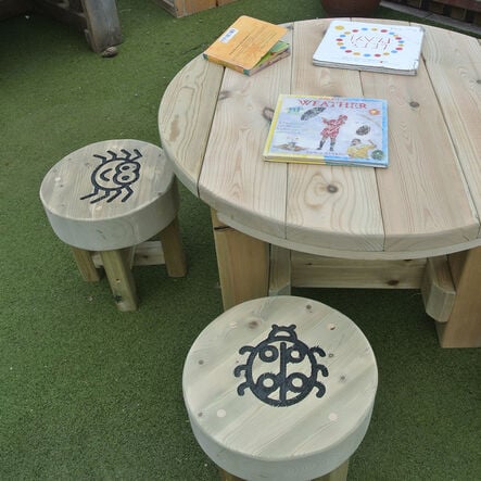 Bug Table and Five Stools  hi\-res