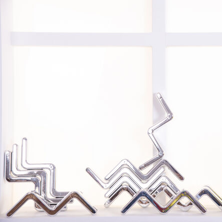 TTS Metallic Silver Stacking Zig Zags 12pk  hi\-res