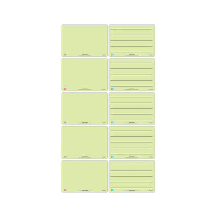 Tinted Flexi Wipe Board Green 10pk  hi\-res