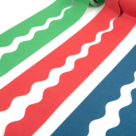Bordette® Card Scalloped Border Rolls Assorted 36pk  hi\-res