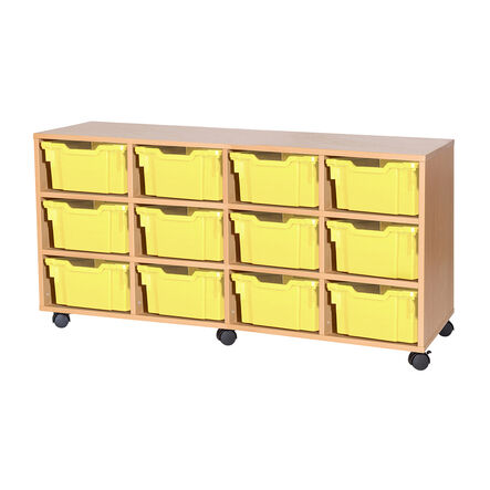 Mobile Quad Tray Storage Unit 12 Deep  hi\-res
