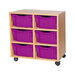 Mobile Double Tray Storage Unit 6 Deep  hi\-res