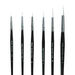 White Sable Substitute Paint Brushes 10pk  hi\-res