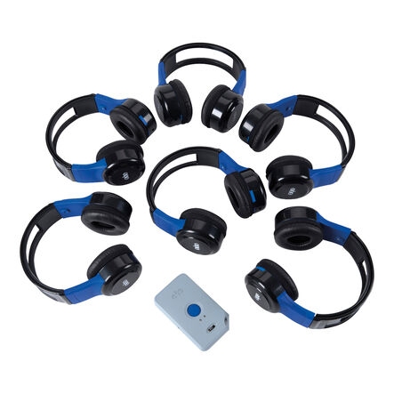 TTS ClassCast Audio Broadcasting System Headphones 6pk  hi\-res