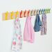 Cloakroom Rail with 15 Multicoloured Coat Hooks  hi\-res