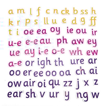 TTS Re\-usable Magnetic Phonics Pieces  hi\-res