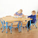 Copenhagen height adjustable rectangular six\-seater table  hi\-res