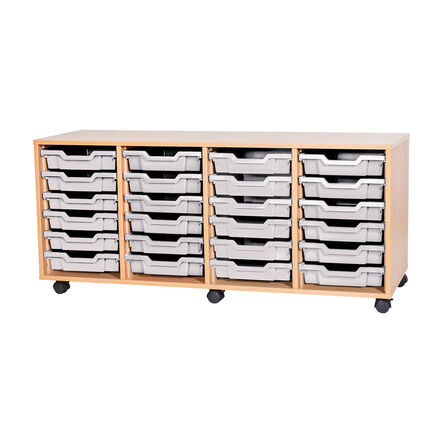 Mobile Quad Tray Storage Unit 24 Trays  hi\-res
