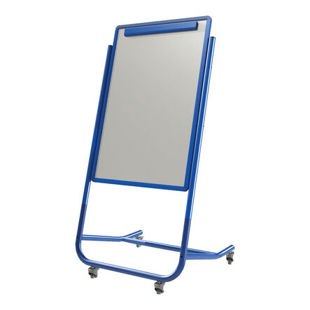 Mobile Magnetic Easel W\/ Flip Chart Holder  hi\-res