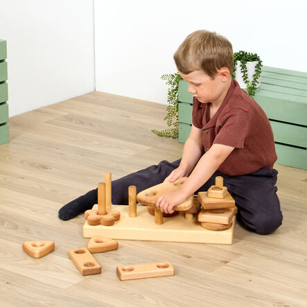 TTS Wooden Stack \x26 Build Block 15pk  hi\-res