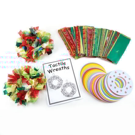 Tactile 3D Christmas Decorations 30pk Wreaths  hi\-res