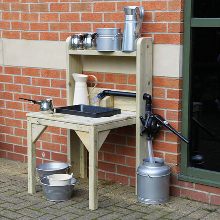 TTS Outdoor Wooden Sink Pump Unit  hi\-res