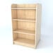 Double Sided Library Bookcase In Maple  hi\-res
