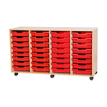 Mobile Quad Tray Storage Unit 32 Trays  hi\-res