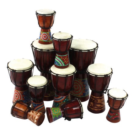 Beginners Multicultural Djembe Drums 11pk  hi\-res