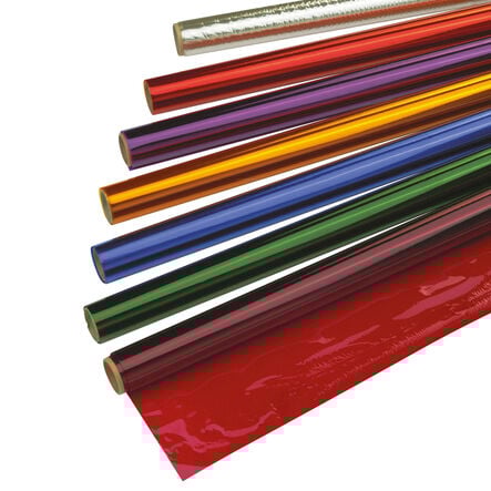 Coloured Cellophane Rolls Assorted 500mm x 4.5m 10pk  hi\-res